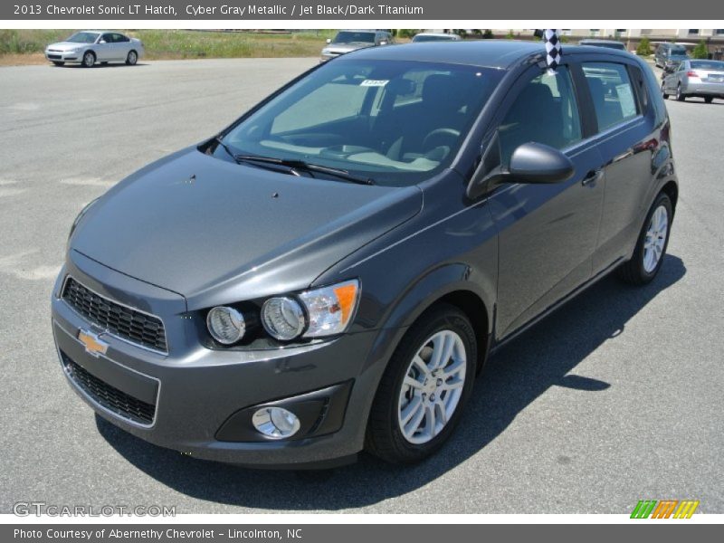 Cyber Gray Metallic / Jet Black/Dark Titanium 2013 Chevrolet Sonic LT Hatch