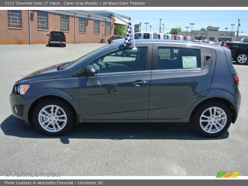 Cyber Gray Metallic / Jet Black/Dark Titanium 2013 Chevrolet Sonic LT Hatch