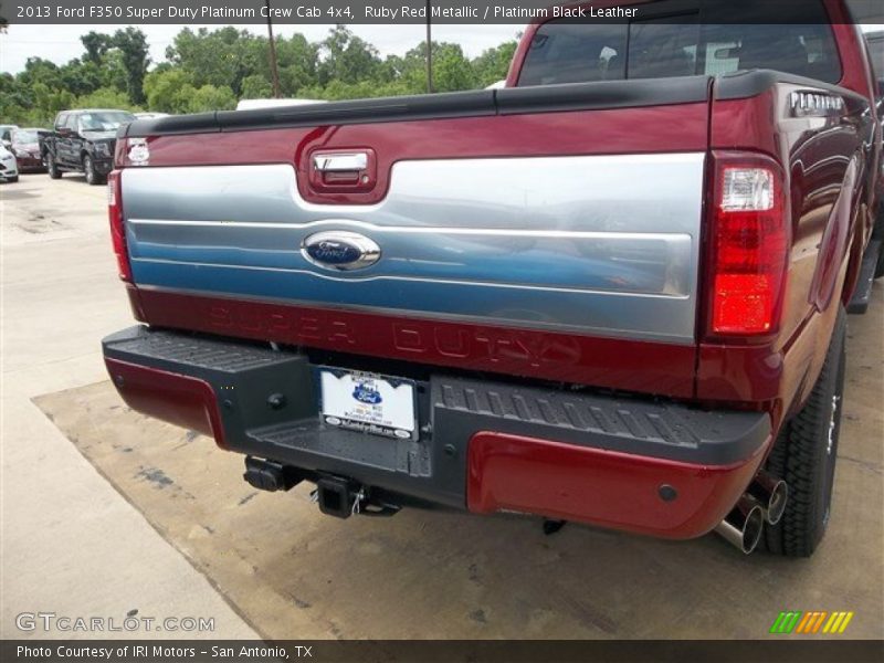 Ruby Red Metallic / Platinum Black Leather 2013 Ford F350 Super Duty Platinum Crew Cab 4x4