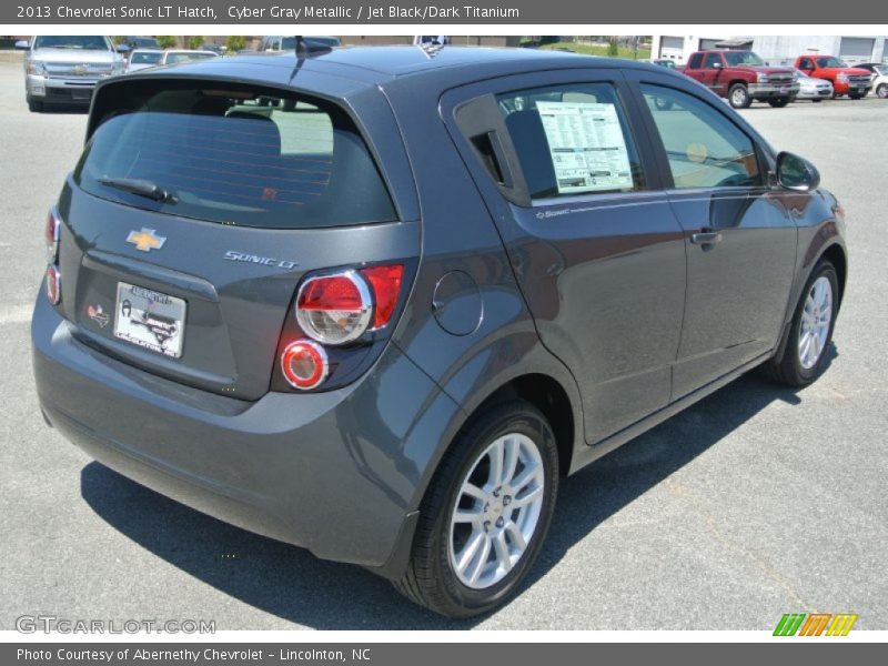 Cyber Gray Metallic / Jet Black/Dark Titanium 2013 Chevrolet Sonic LT Hatch