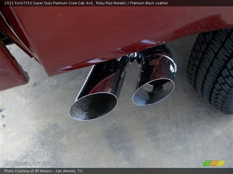 Ruby Red Metallic / Platinum Black Leather 2013 Ford F350 Super Duty Platinum Crew Cab 4x4