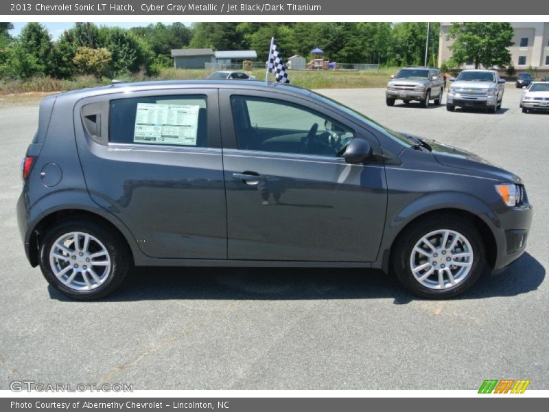 Cyber Gray Metallic / Jet Black/Dark Titanium 2013 Chevrolet Sonic LT Hatch