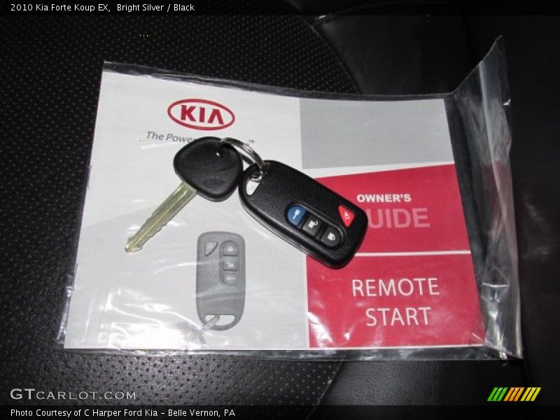 Bright Silver / Black 2010 Kia Forte Koup EX