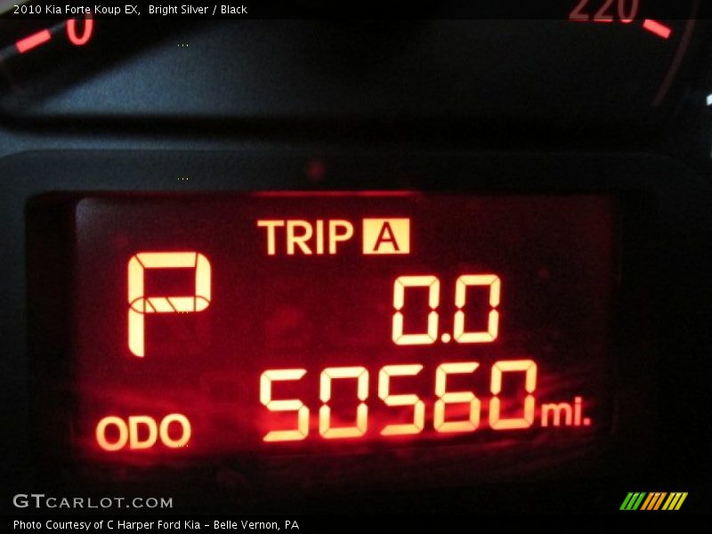 Bright Silver / Black 2010 Kia Forte Koup EX