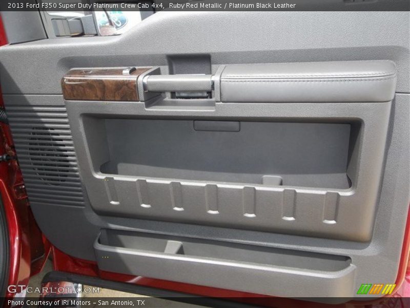 Ruby Red Metallic / Platinum Black Leather 2013 Ford F350 Super Duty Platinum Crew Cab 4x4