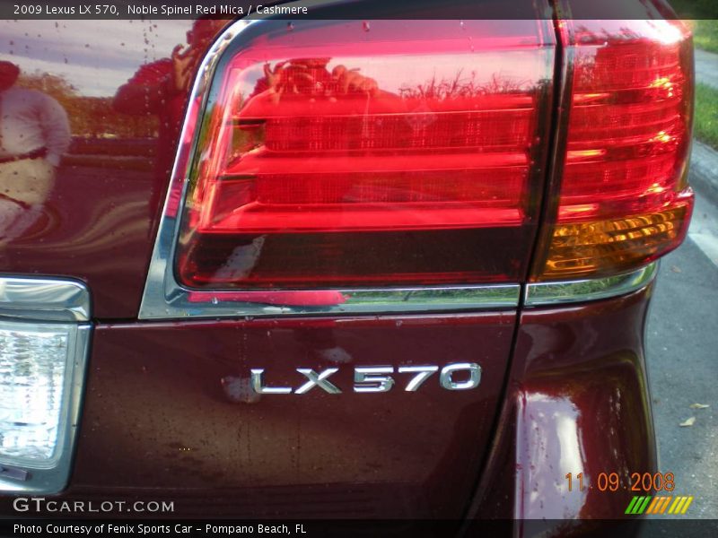 Noble Spinel Red Mica / Cashmere 2009 Lexus LX 570