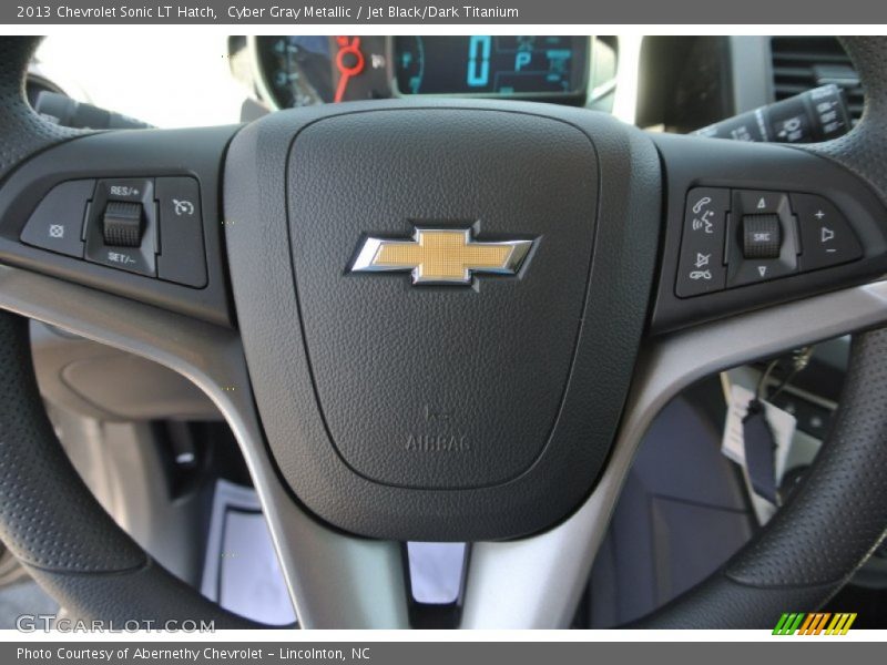 Cyber Gray Metallic / Jet Black/Dark Titanium 2013 Chevrolet Sonic LT Hatch