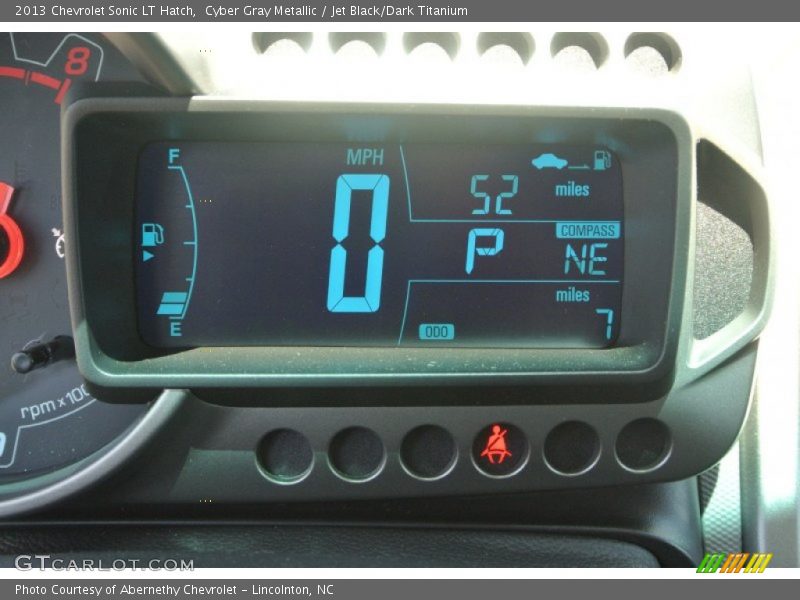 Cyber Gray Metallic / Jet Black/Dark Titanium 2013 Chevrolet Sonic LT Hatch
