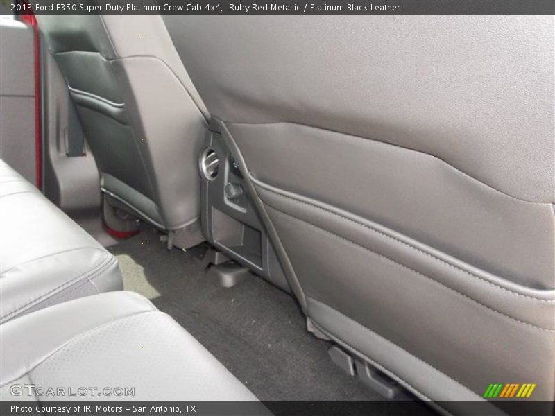 Ruby Red Metallic / Platinum Black Leather 2013 Ford F350 Super Duty Platinum Crew Cab 4x4
