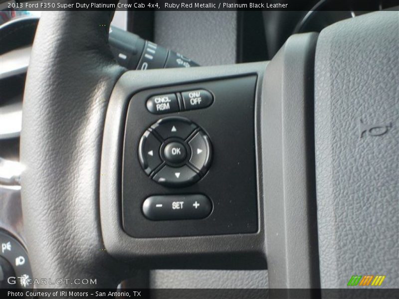 Ruby Red Metallic / Platinum Black Leather 2013 Ford F350 Super Duty Platinum Crew Cab 4x4