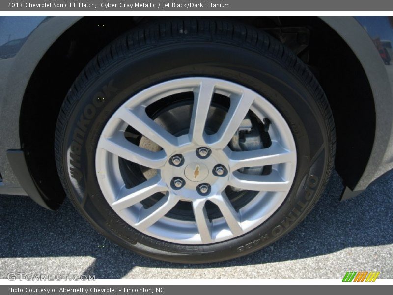 Cyber Gray Metallic / Jet Black/Dark Titanium 2013 Chevrolet Sonic LT Hatch