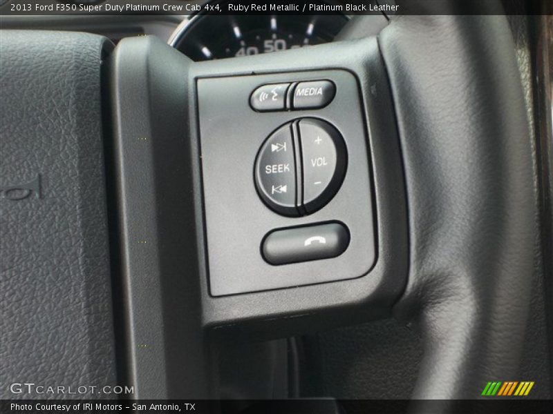 Ruby Red Metallic / Platinum Black Leather 2013 Ford F350 Super Duty Platinum Crew Cab 4x4