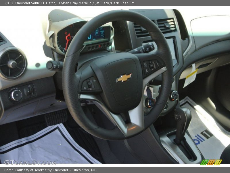 Cyber Gray Metallic / Jet Black/Dark Titanium 2013 Chevrolet Sonic LT Hatch