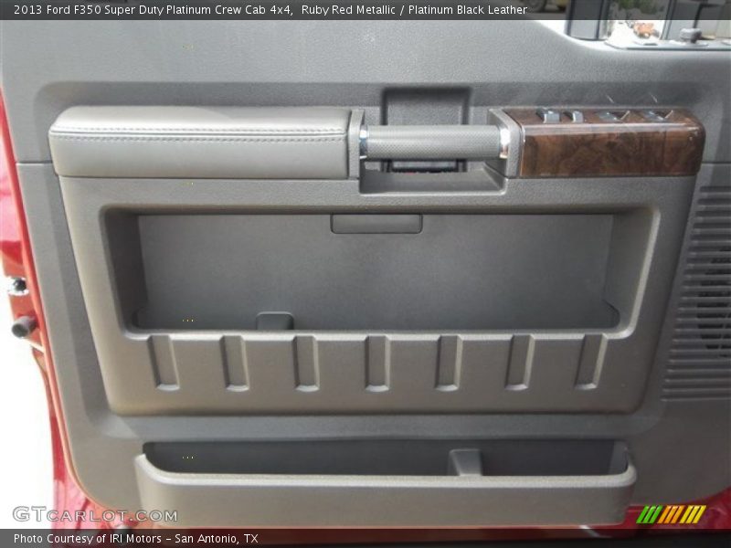 Ruby Red Metallic / Platinum Black Leather 2013 Ford F350 Super Duty Platinum Crew Cab 4x4