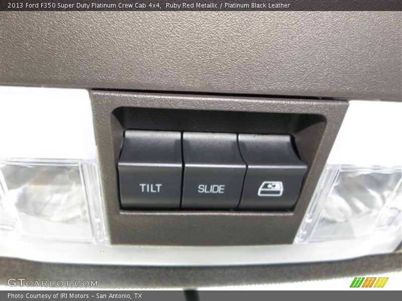 Ruby Red Metallic / Platinum Black Leather 2013 Ford F350 Super Duty Platinum Crew Cab 4x4