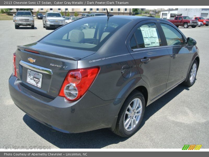 Cyber Gray Metallic / Dark Pewter/Dark Titanium 2013 Chevrolet Sonic LT Sedan