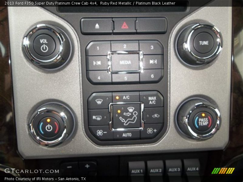 Ruby Red Metallic / Platinum Black Leather 2013 Ford F350 Super Duty Platinum Crew Cab 4x4
