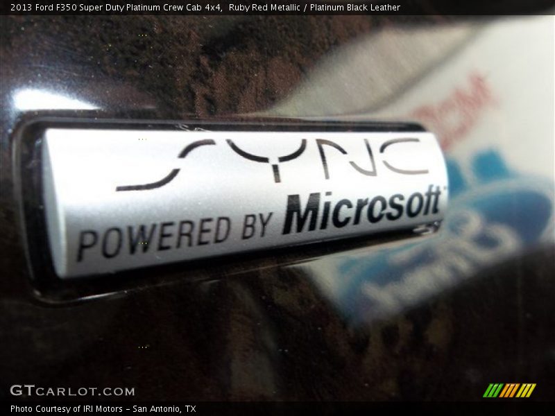 Ruby Red Metallic / Platinum Black Leather 2013 Ford F350 Super Duty Platinum Crew Cab 4x4