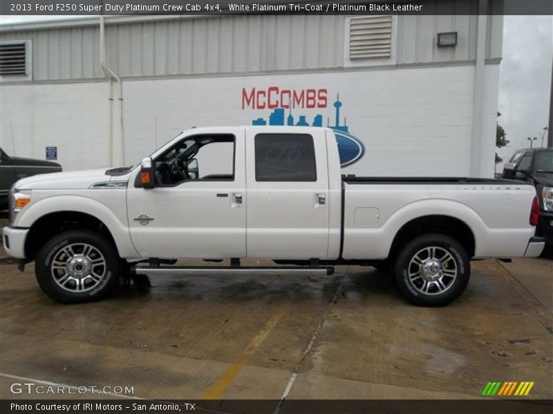 White Platinum Tri-Coat / Platinum Black Leather 2013 Ford F250 Super Duty Platinum Crew Cab 4x4