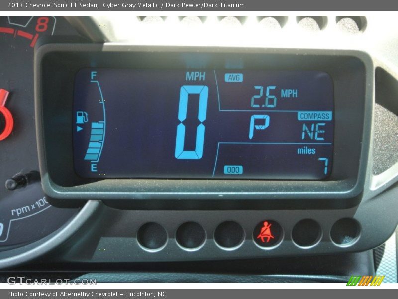 Cyber Gray Metallic / Dark Pewter/Dark Titanium 2013 Chevrolet Sonic LT Sedan