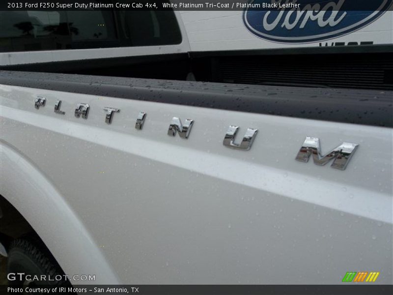 White Platinum Tri-Coat / Platinum Black Leather 2013 Ford F250 Super Duty Platinum Crew Cab 4x4