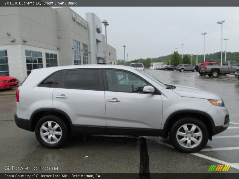 Bright Silver / Black 2011 Kia Sorento LX