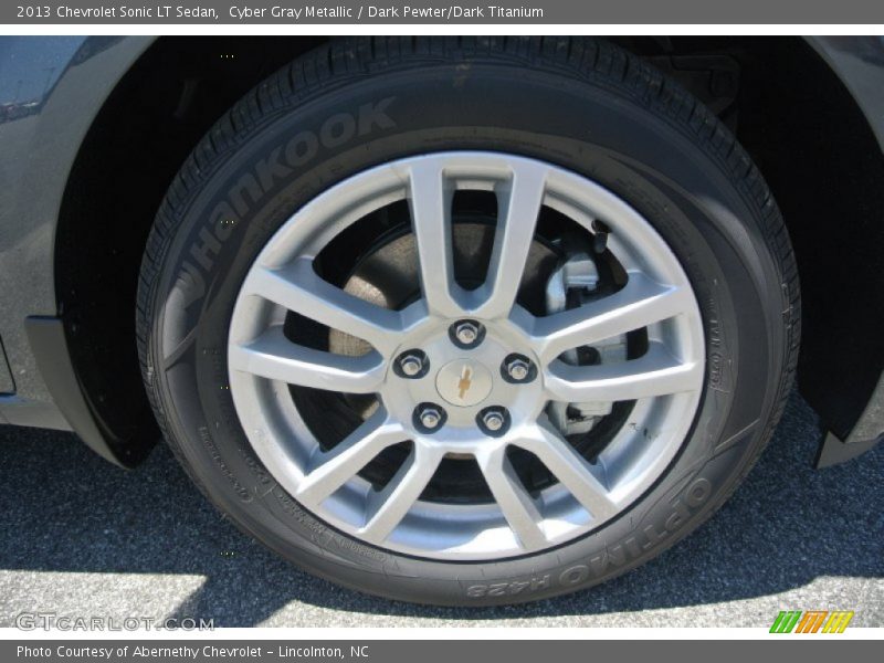 Cyber Gray Metallic / Dark Pewter/Dark Titanium 2013 Chevrolet Sonic LT Sedan