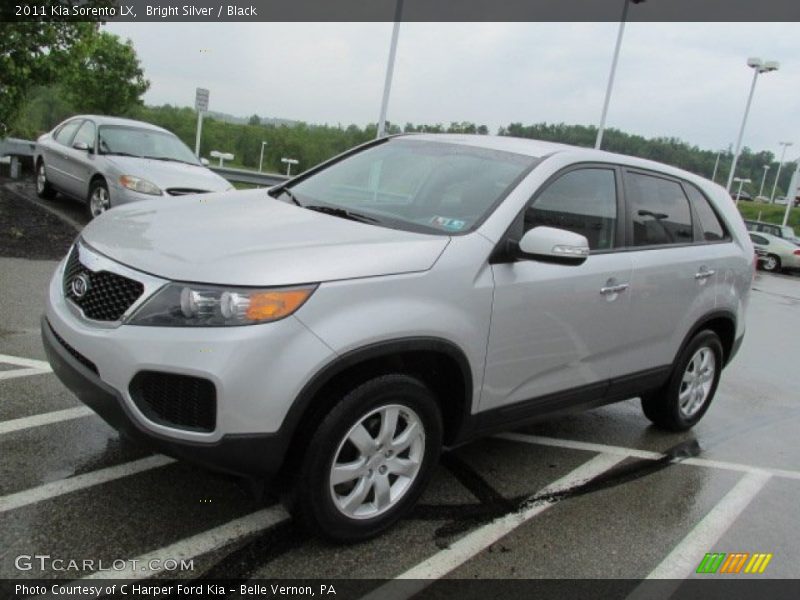 Bright Silver / Black 2011 Kia Sorento LX
