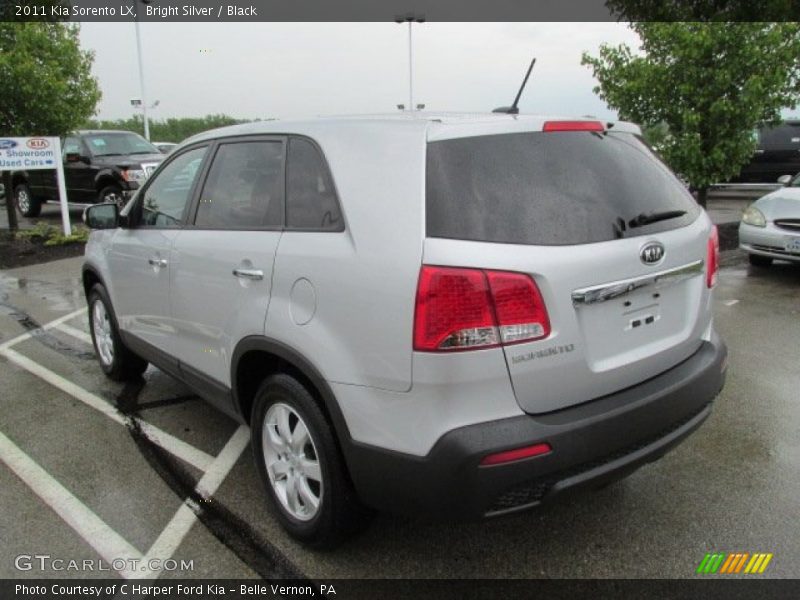 Bright Silver / Black 2011 Kia Sorento LX