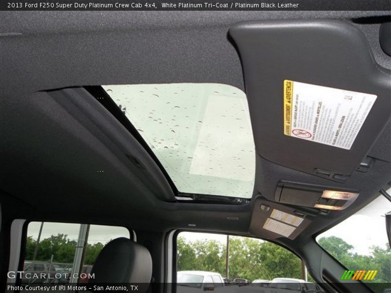 White Platinum Tri-Coat / Platinum Black Leather 2013 Ford F250 Super Duty Platinum Crew Cab 4x4