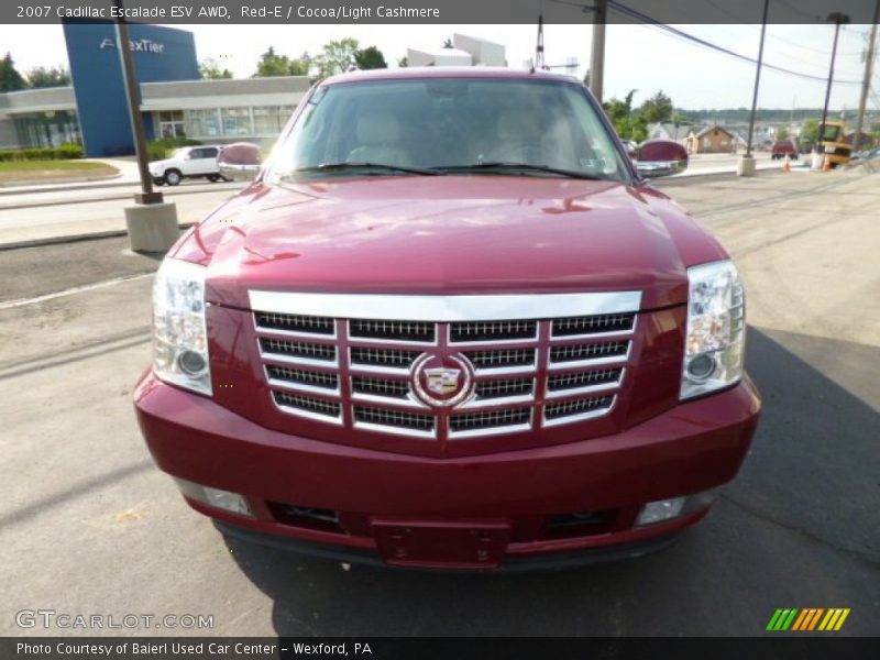 Red-E / Cocoa/Light Cashmere 2007 Cadillac Escalade ESV AWD