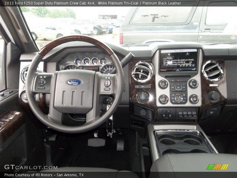 White Platinum Tri-Coat / Platinum Black Leather 2013 Ford F250 Super Duty Platinum Crew Cab 4x4