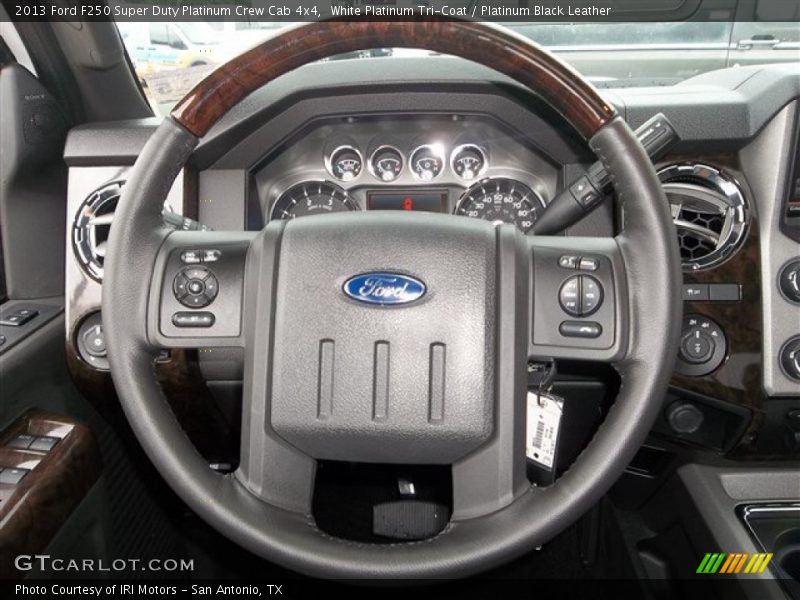White Platinum Tri-Coat / Platinum Black Leather 2013 Ford F250 Super Duty Platinum Crew Cab 4x4