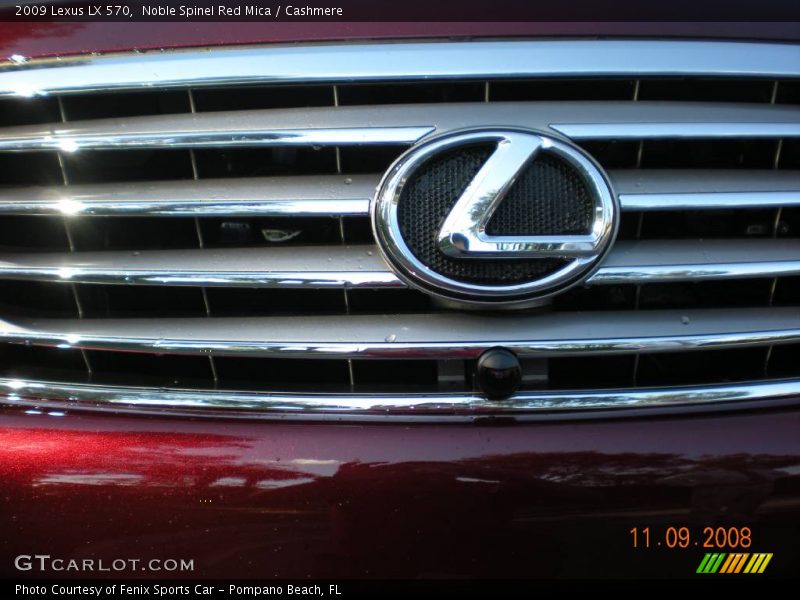 Noble Spinel Red Mica / Cashmere 2009 Lexus LX 570