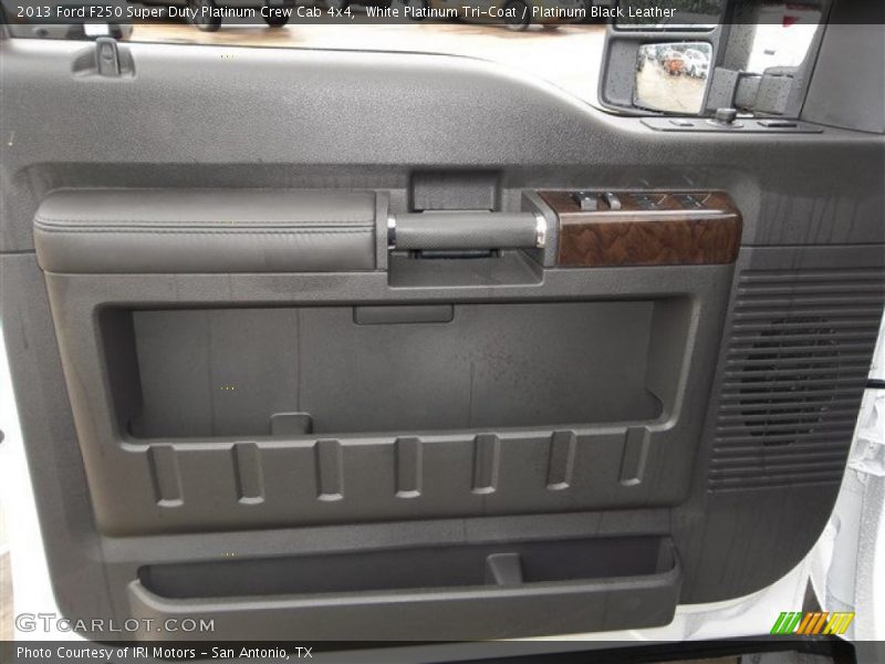 White Platinum Tri-Coat / Platinum Black Leather 2013 Ford F250 Super Duty Platinum Crew Cab 4x4