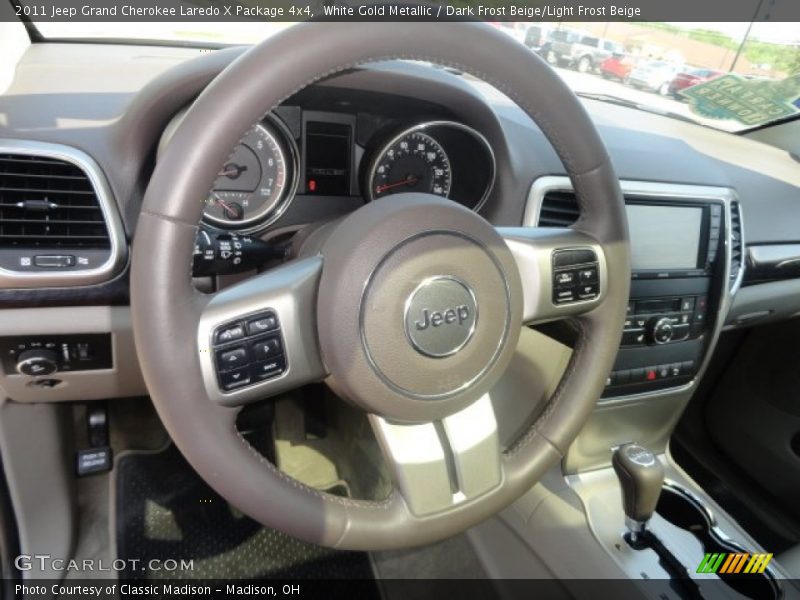 White Gold Metallic / Dark Frost Beige/Light Frost Beige 2011 Jeep Grand Cherokee Laredo X Package 4x4