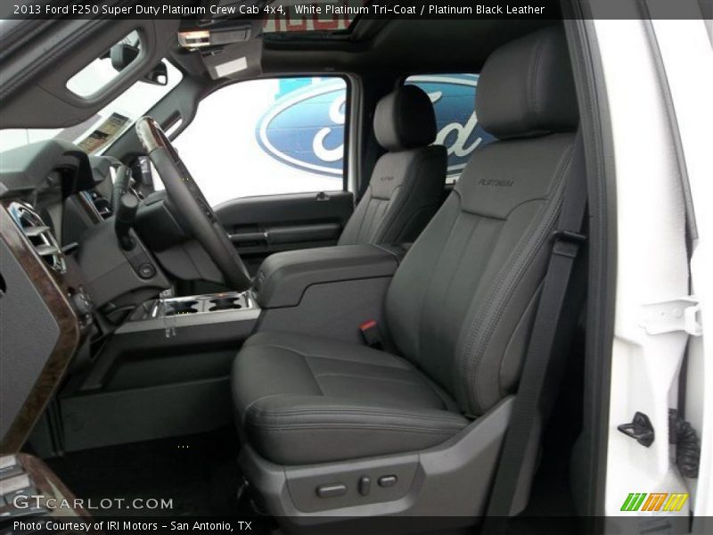 White Platinum Tri-Coat / Platinum Black Leather 2013 Ford F250 Super Duty Platinum Crew Cab 4x4