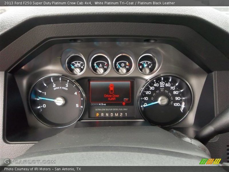 White Platinum Tri-Coat / Platinum Black Leather 2013 Ford F250 Super Duty Platinum Crew Cab 4x4