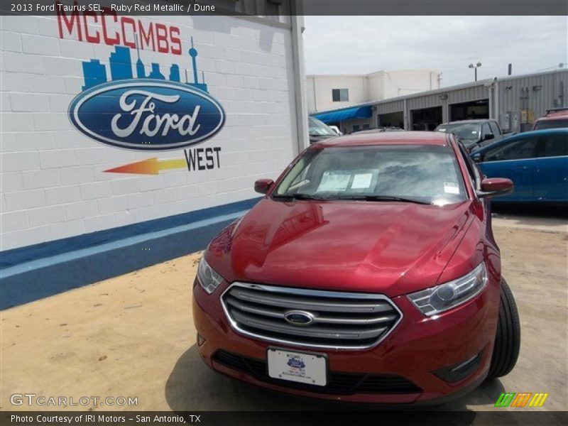 Ruby Red Metallic / Dune 2013 Ford Taurus SEL