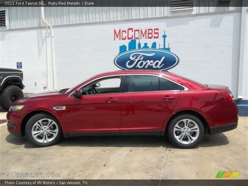 Ruby Red Metallic / Dune 2013 Ford Taurus SEL