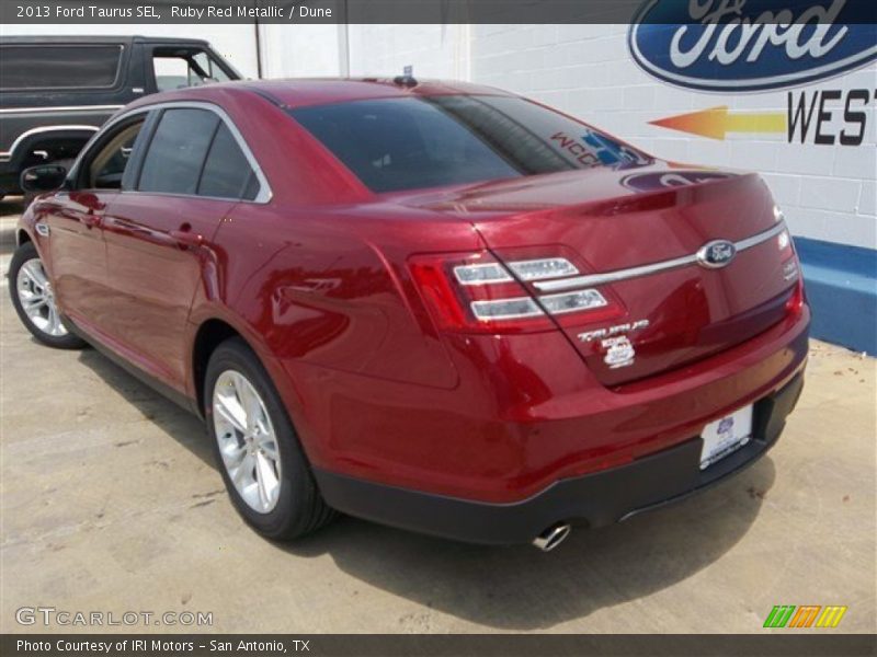 Ruby Red Metallic / Dune 2013 Ford Taurus SEL