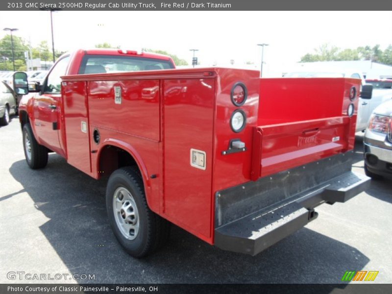 Fire Red / Dark Titanium 2013 GMC Sierra 2500HD Regular Cab Utility Truck