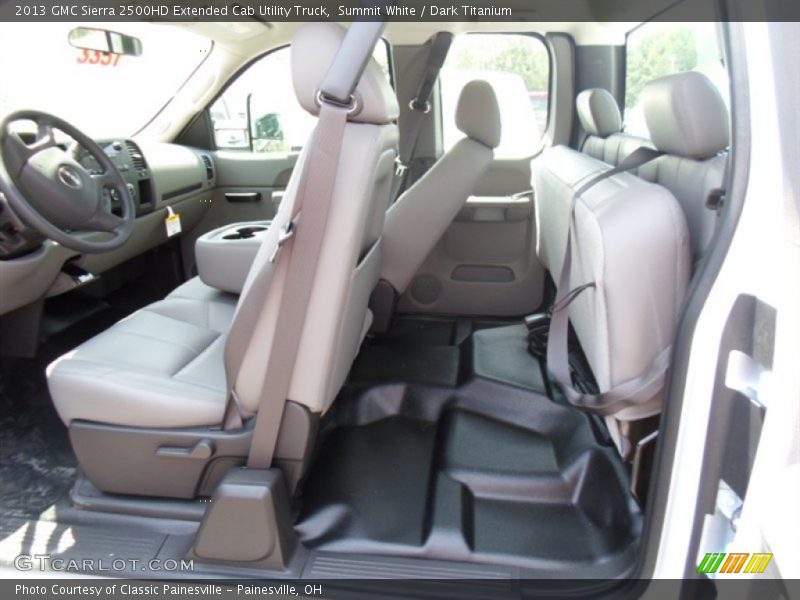 Summit White / Dark Titanium 2013 GMC Sierra 2500HD Extended Cab Utility Truck