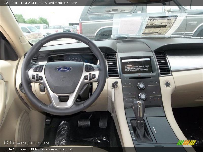 Ruby Red Metallic / Dune 2013 Ford Taurus SEL