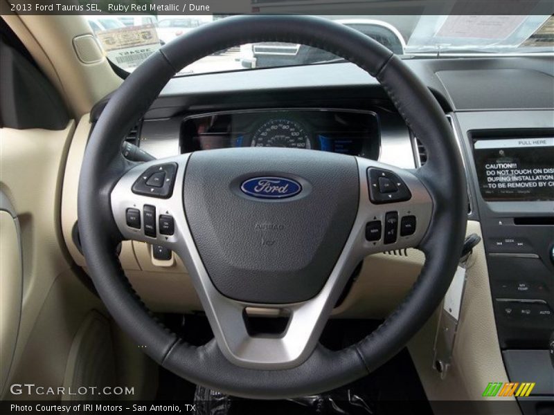 Ruby Red Metallic / Dune 2013 Ford Taurus SEL