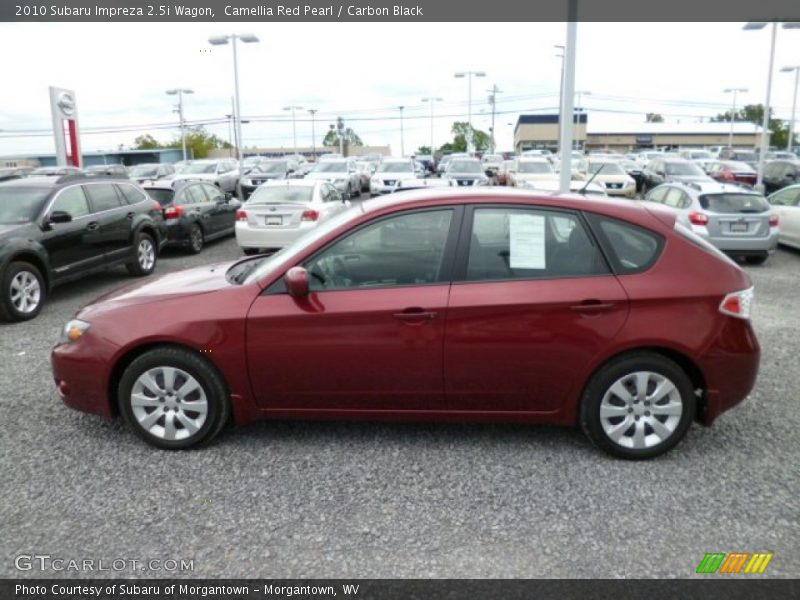 Camellia Red Pearl / Carbon Black 2010 Subaru Impreza 2.5i Wagon