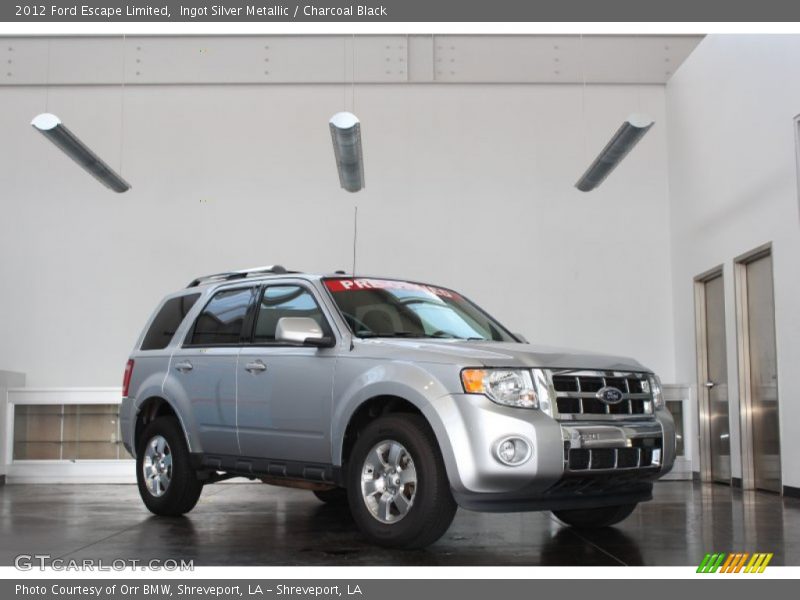 Ingot Silver Metallic / Charcoal Black 2012 Ford Escape Limited