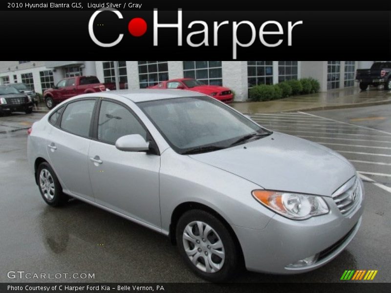 Liquid Silver / Gray 2010 Hyundai Elantra GLS