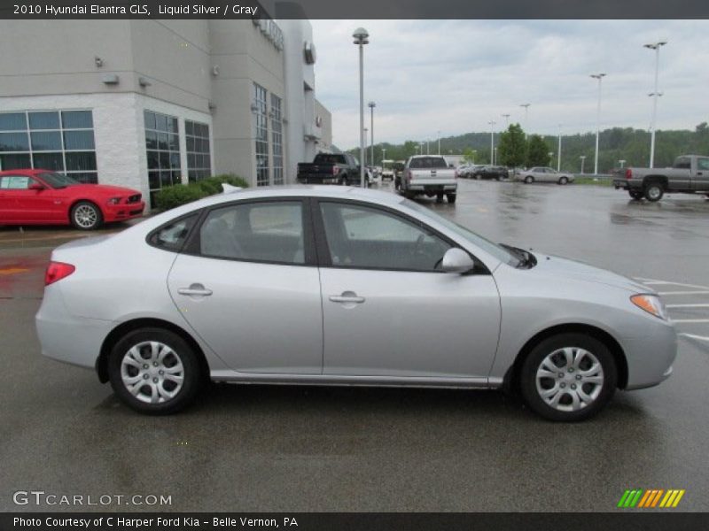 Liquid Silver / Gray 2010 Hyundai Elantra GLS