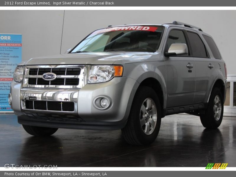 Ingot Silver Metallic / Charcoal Black 2012 Ford Escape Limited